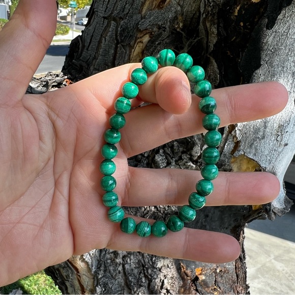 Malachite Bead Bracelet - Picture 3 of 5